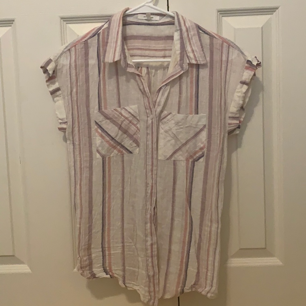 Maurice’s Striped Button Down-XS